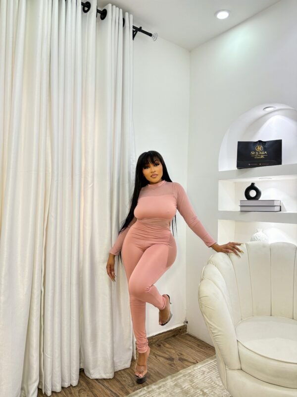 Pale pink jumpsuit